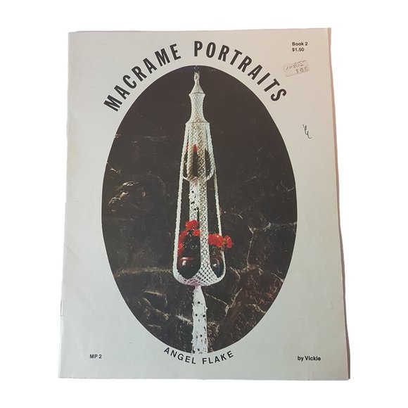 Vintage 1970s Macrame Portraits Macrame Craft Book Macrame Pattern Book Planter - Picture 1 of 13
